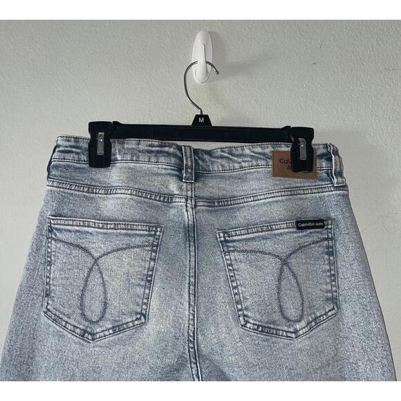 Calvin Klein Women’s SZ 28 High Rise Rise Straight Light Wash Jeans - Picture 6 of 9